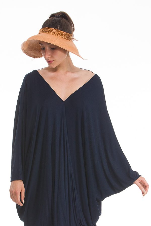 Blanc panama straw hat