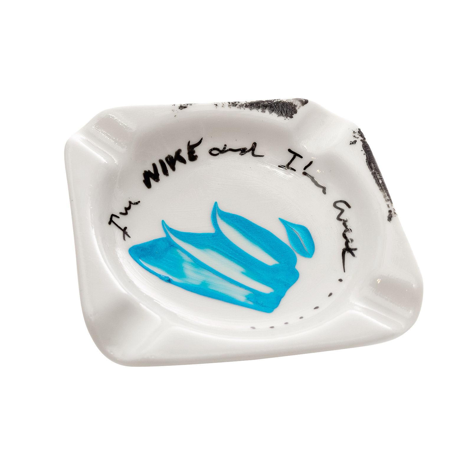 gemak Malen Verlengen Nike blue ashtray - Muses Corfu