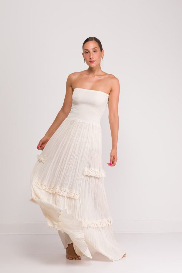 D'Artemide Maxi Strapless Dress