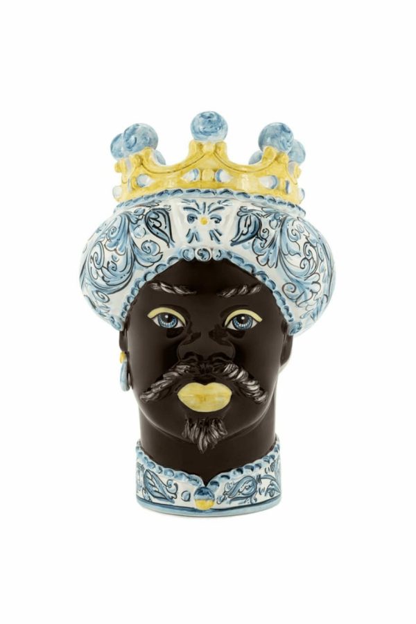 Vase Moro Man Ornate H41