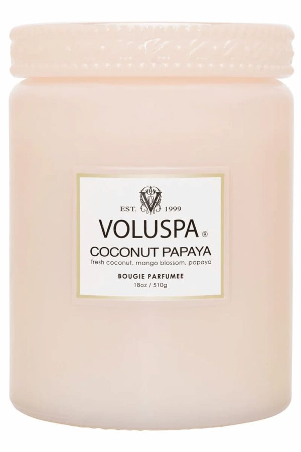 Voluspa Coconut Papaya Large Jar Candle
