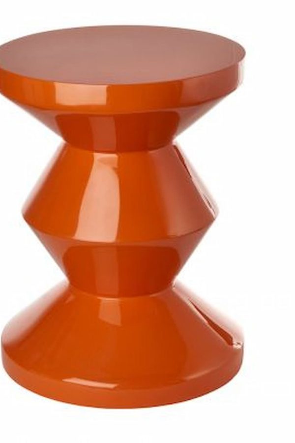 Zig Zag Stool Orange