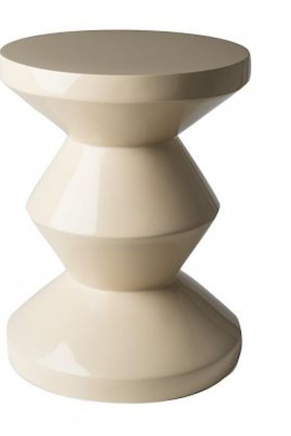 Zig Zag Stool Beige