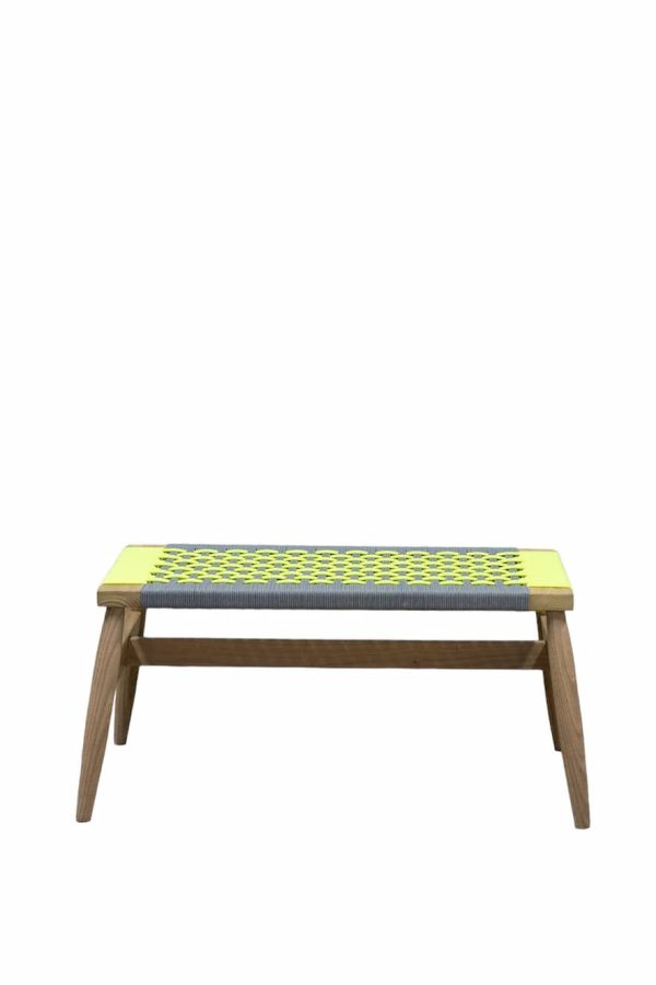 Timber Bench Lemon + Smokey Weave