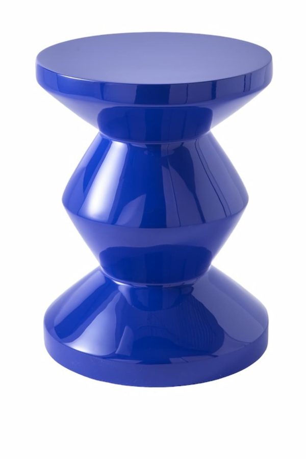 Zig Zag Stool Dark Blue