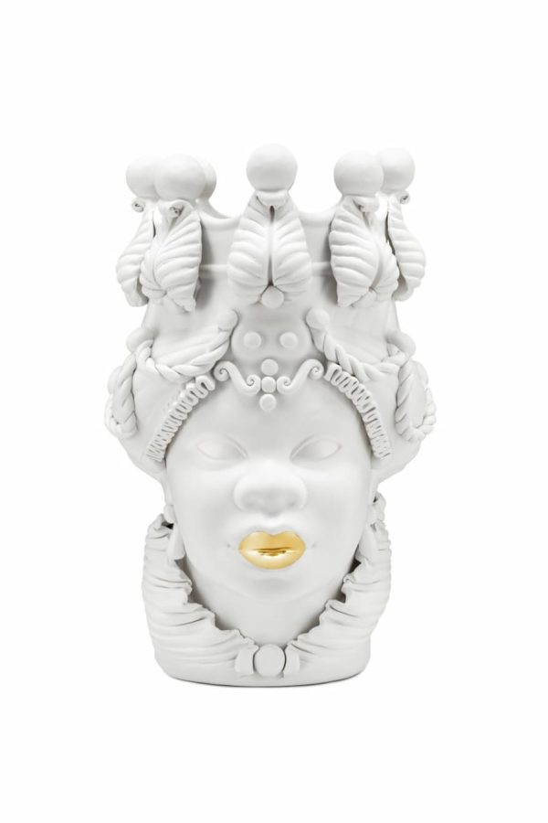 Abhika Vase Moro Lady Big Lipstick Gold