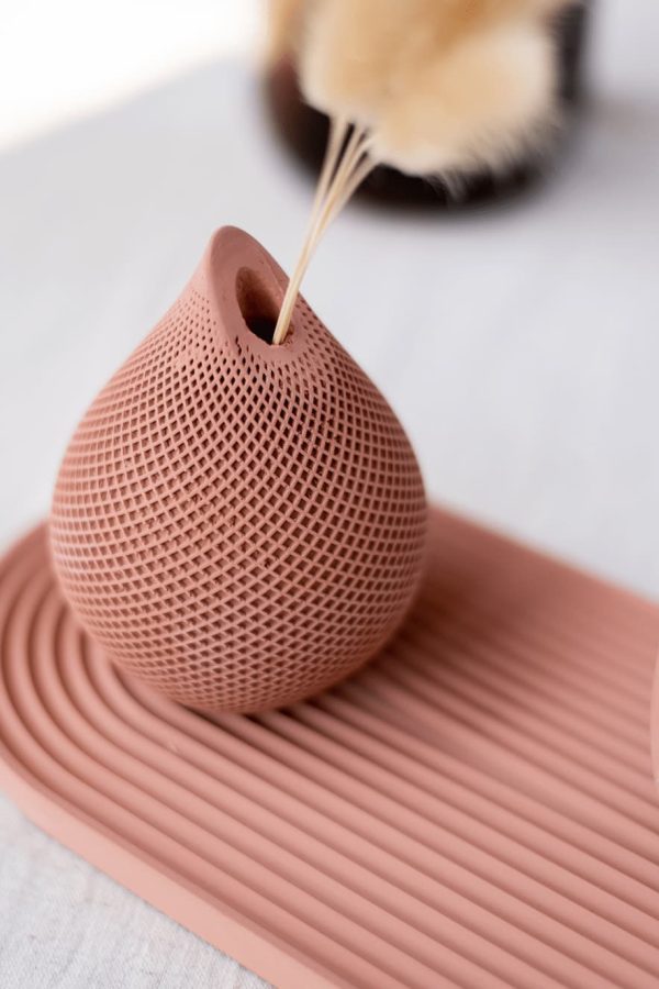 Bes Deco Drop Vase Big Terracotta Dark