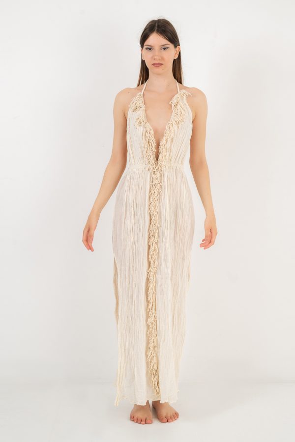 D'Artemide Long Dress Artemis Off White