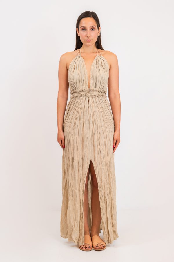 D'Artemide Long Dress Calypso Sand