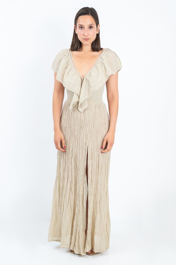 D'Artemide Long Dress Serene Sand