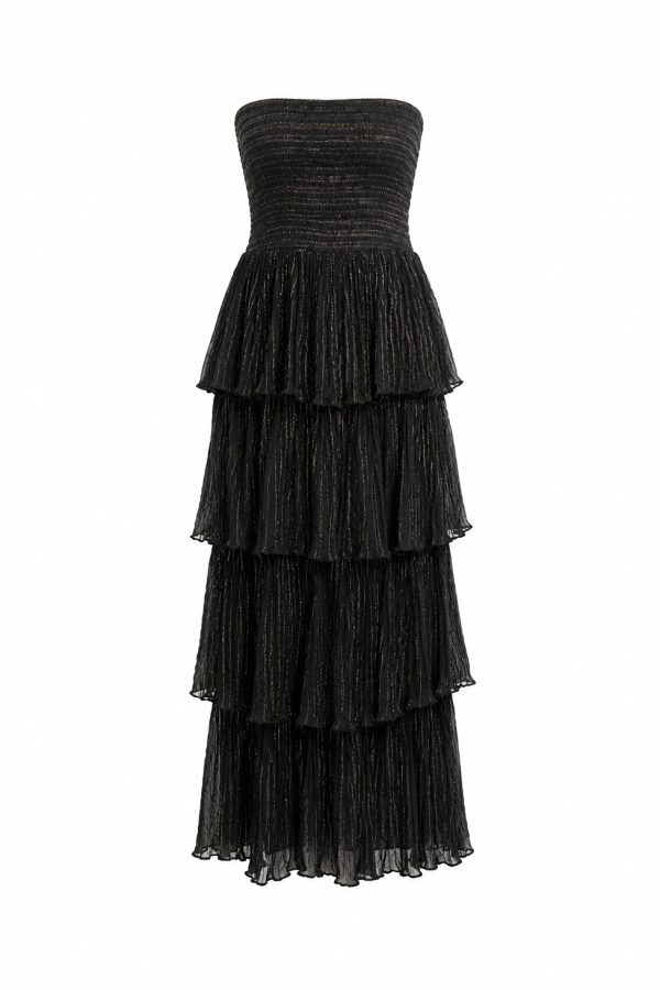D'Artemide Maxi Dress Medusa Black