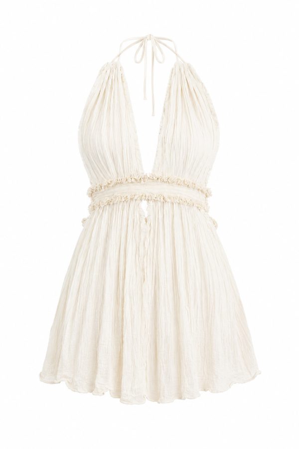 D'Artemide Mini Dress Calypso Off White