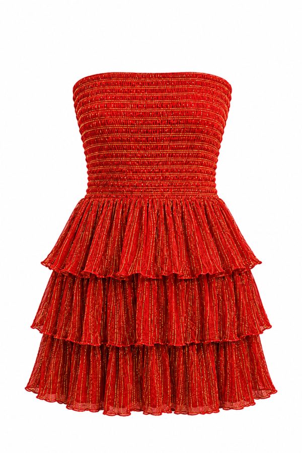 D'Artemide Mini Dress Medusa Papaya