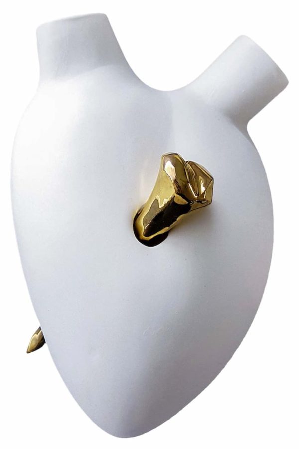 Elica Design Chiodo Heart Wall 24K Gold