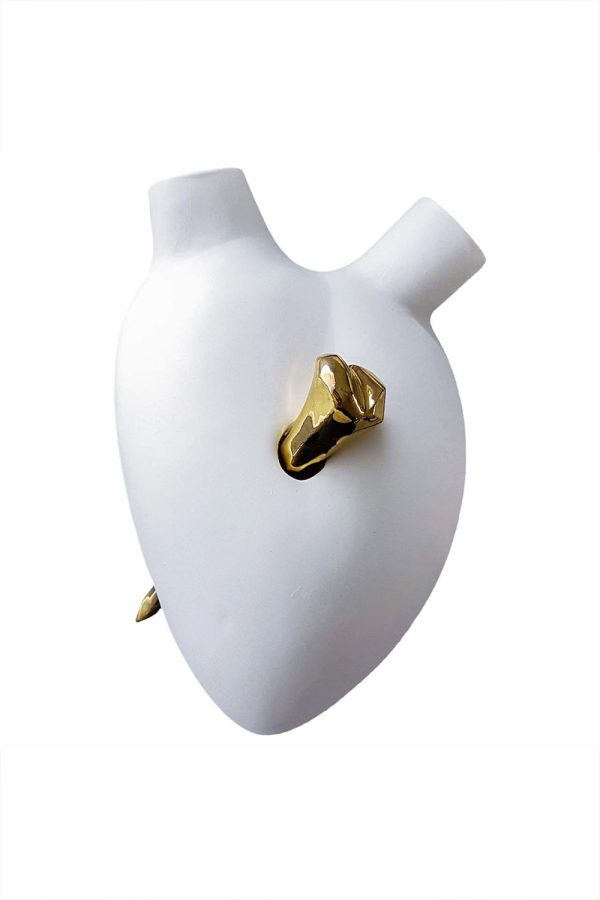 Elica Design Chiodo Heart Wall 24K Gold