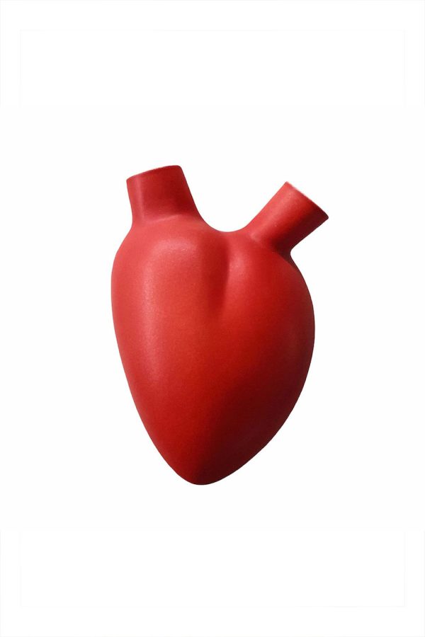 Elica Design Red Heart Wall Vase