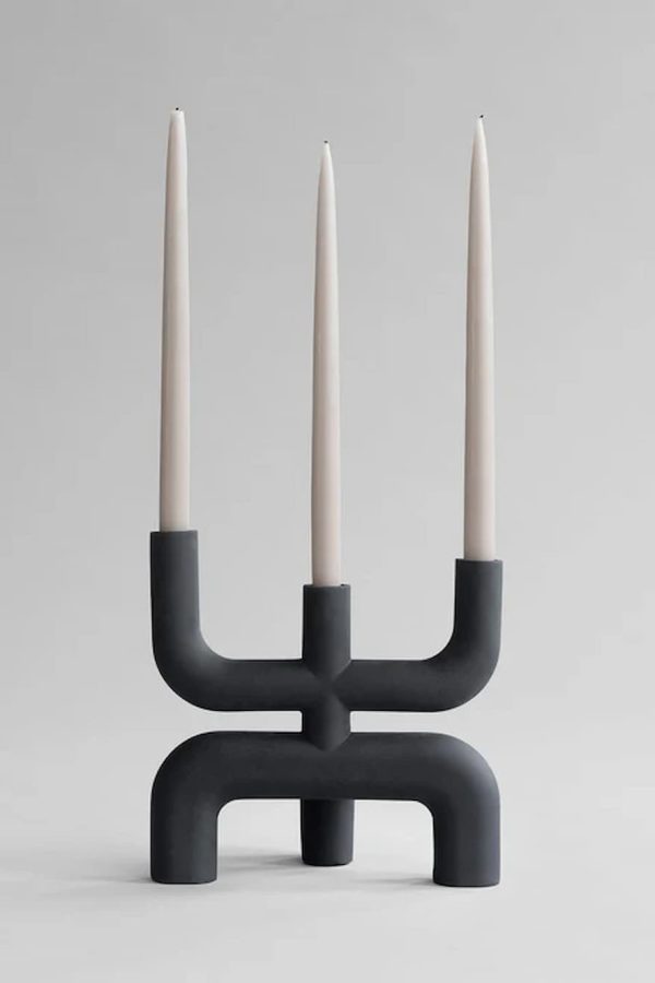 101 Copenhagen Cobra Candle Holder Black