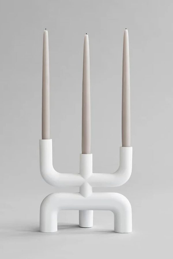 101 Copenhagen Cobra Candle Holder Bone White