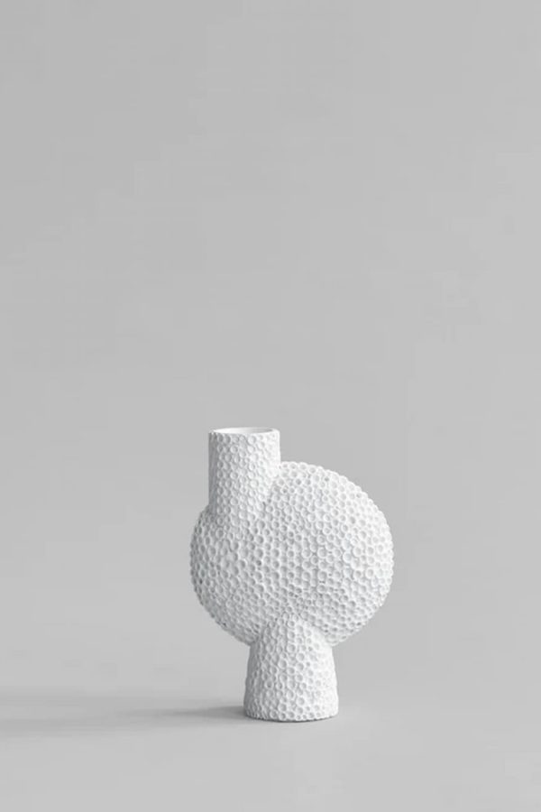 101 Copenhagen Sphere Vase Bubl Shisen Medio Bone White