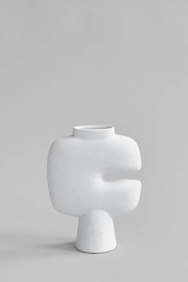 101 Copenhagen Tribal Vase Medio Bone White