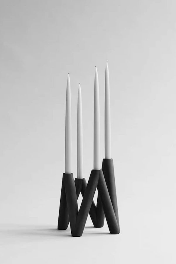 101 Copenhagen W Candle Holder Black