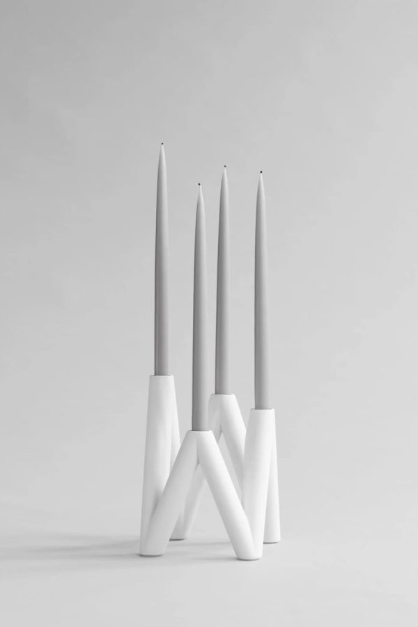 101 Copenhagen W Candle Holder Bone White
