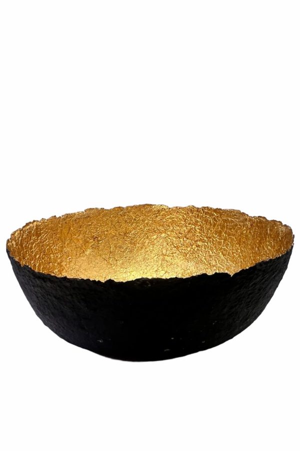 Benu Papier Mache Pot Black