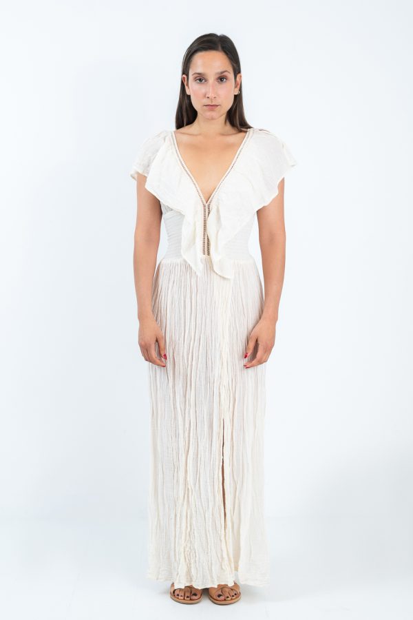 D'Artemide Serene Long Dress Off White