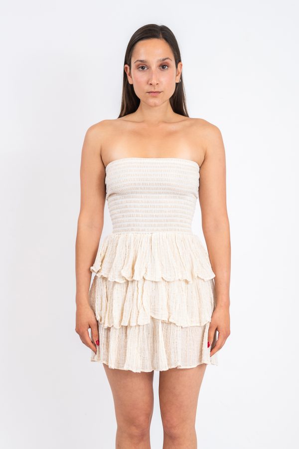 D'Artemide Mini Dress Medusa Off White