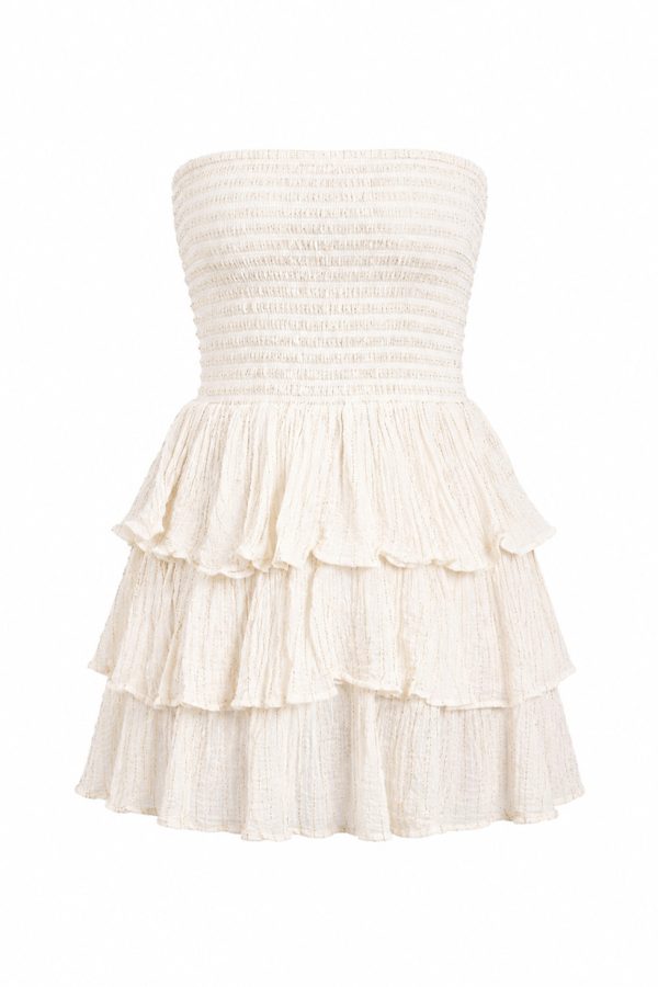 D'Artemide Mini Dress Medusa Off White
