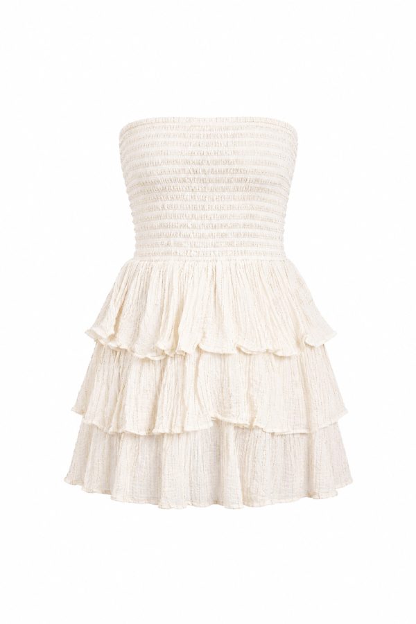 D'Artemide Mini Dress Medusa Off White
