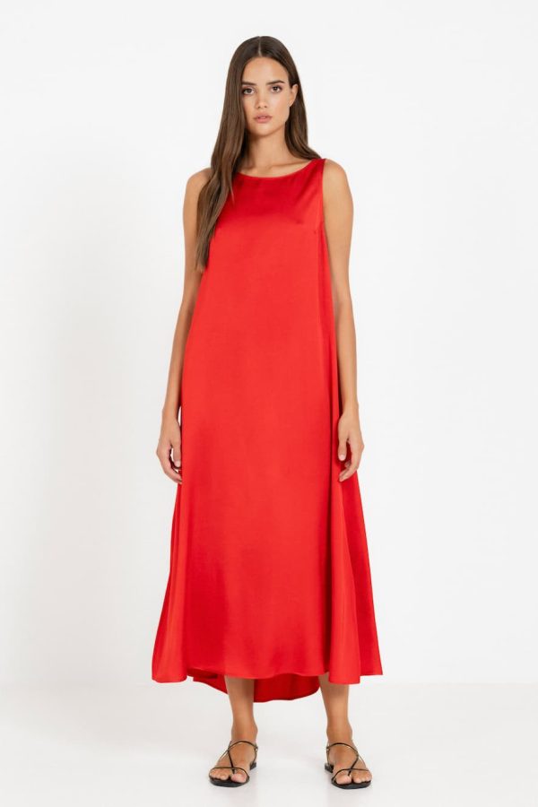 Philosophy Sleeveless Satin Dress