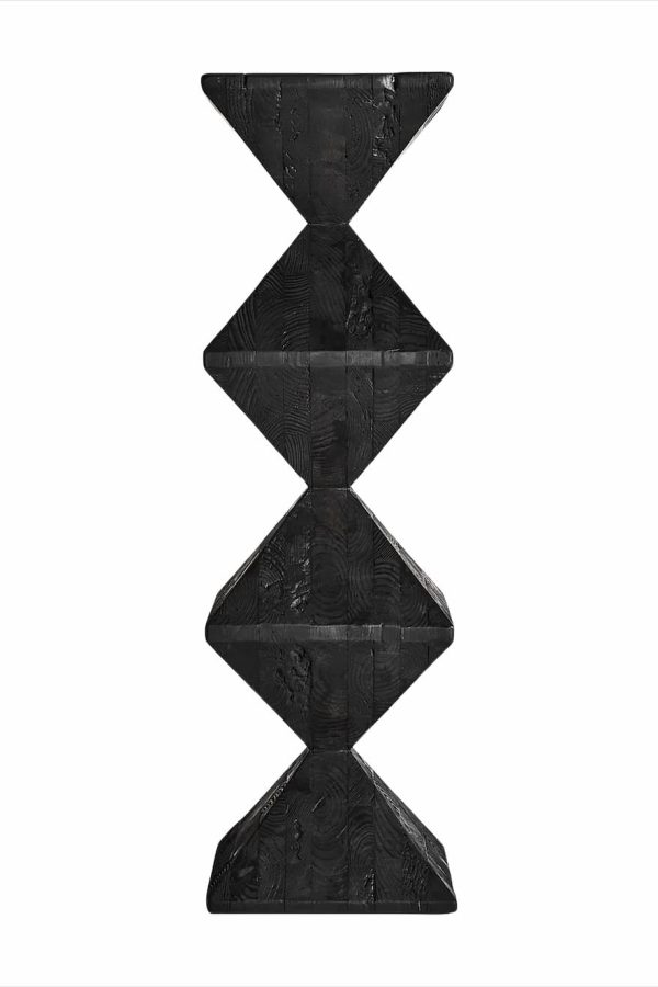 Studio Obscoura Black Column Recycled Pine Wood