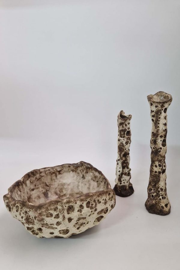 Ceramics By Muses Lava Candle Holder Big