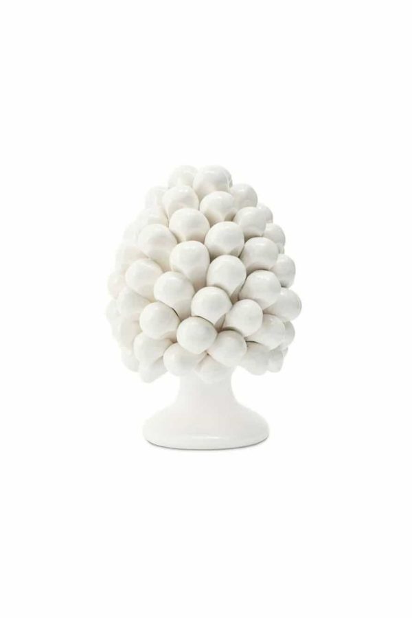 Abhika Pine Cone H15 White