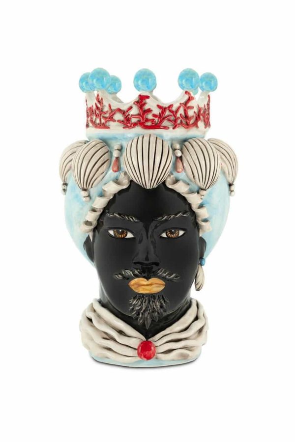 Abhika Vase Moro Man Coral H49