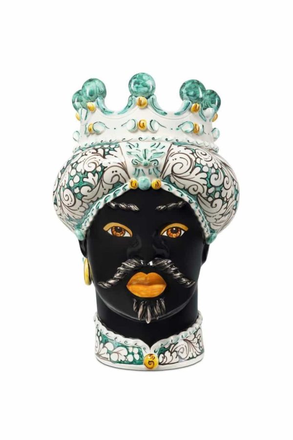 Abhika Vase Moro Man Ornate H41