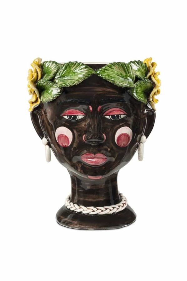 Abhika Vase Selva Unique Piece H30 D22 Yellow