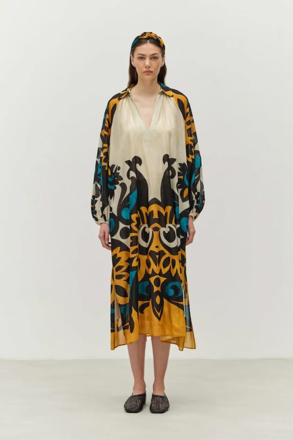 Devotion Long Dress Print Inner Lining Chirpy