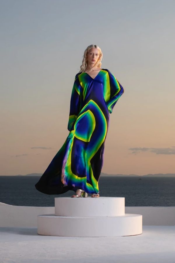Kose Dress Kaftan Aurora Silk Saten