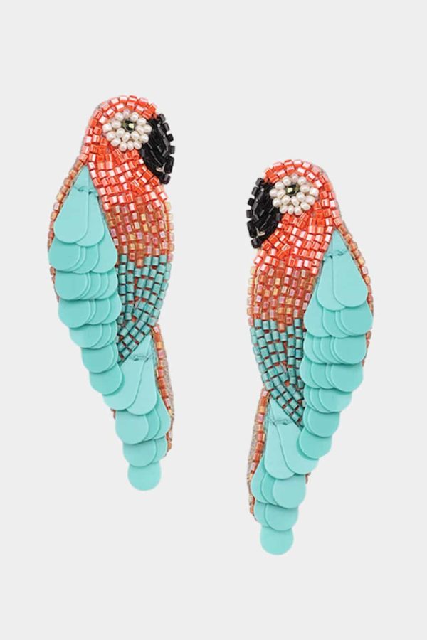 Olivia Dar Ara Earrings Turquoise/ Pink