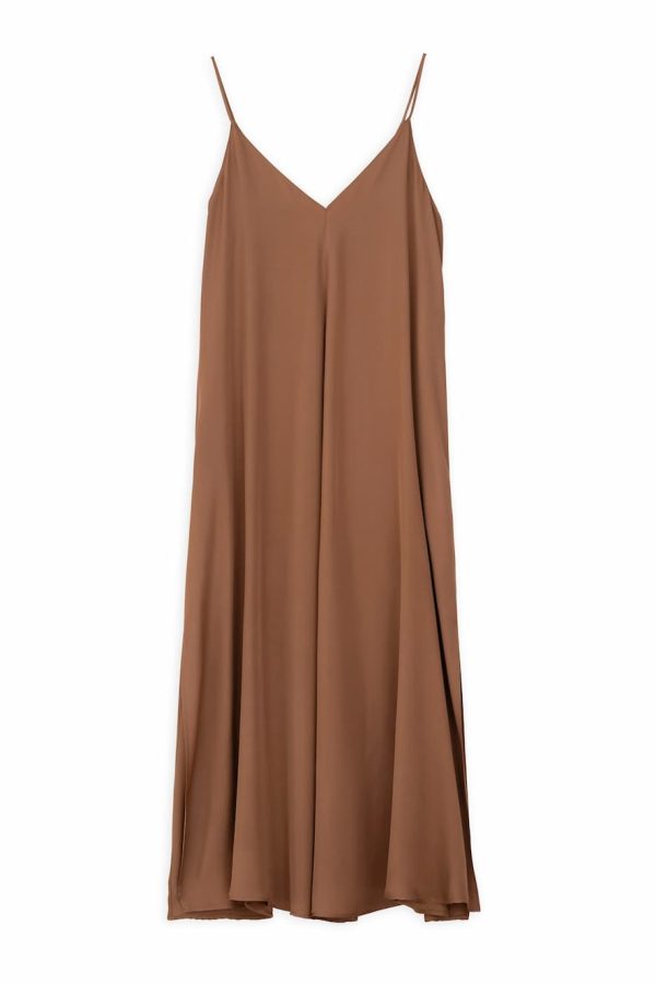 Philosophy Dress with Thin Straps Bronze