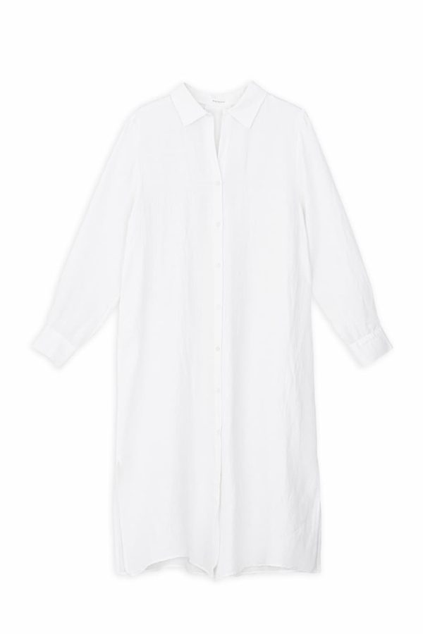Philosophy Gauze Shirtdress White