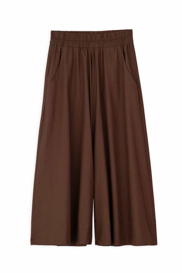 Philosophy Poplin Jupe Culotte Dark Brown