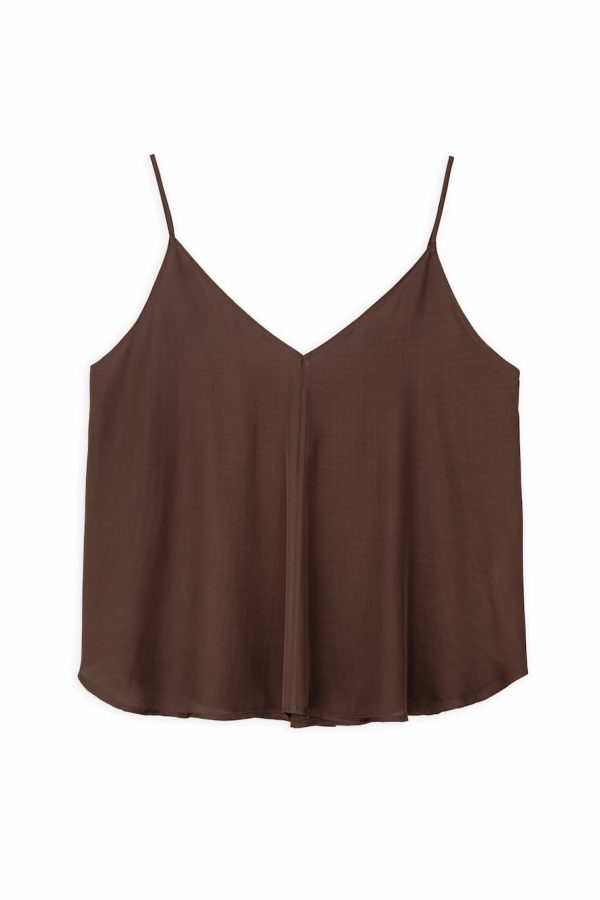 Philosophy Satin Camisole Top Dark Brown