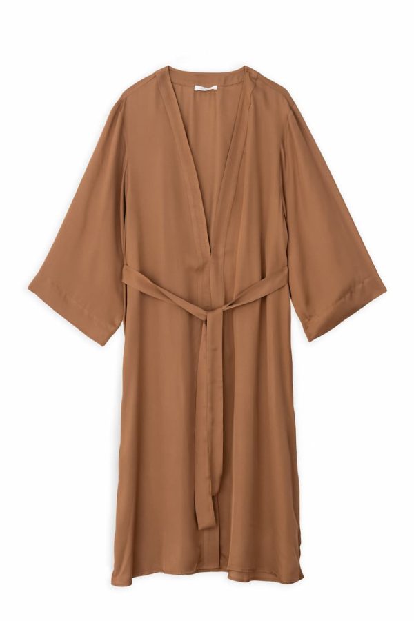 Philosophy Satin Kimono Bronze