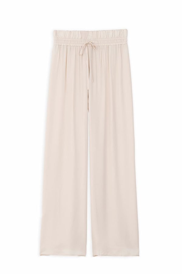 Philosophy Satin Wide Leg Pants Cream