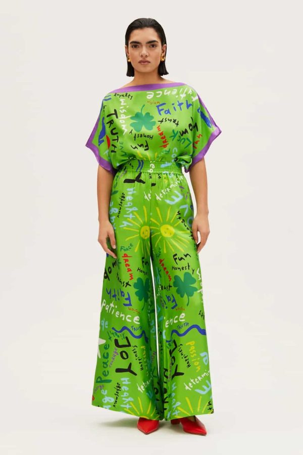 RIANNA + NINA Kakanias Pants Fyori Silk Green