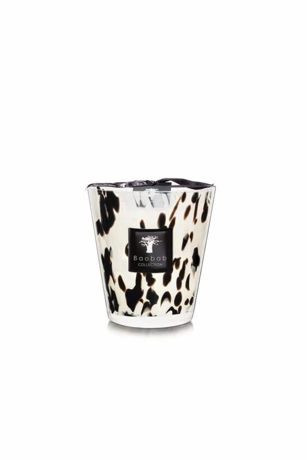 Baobab Collection Scented Candle Pearls Black 16cm