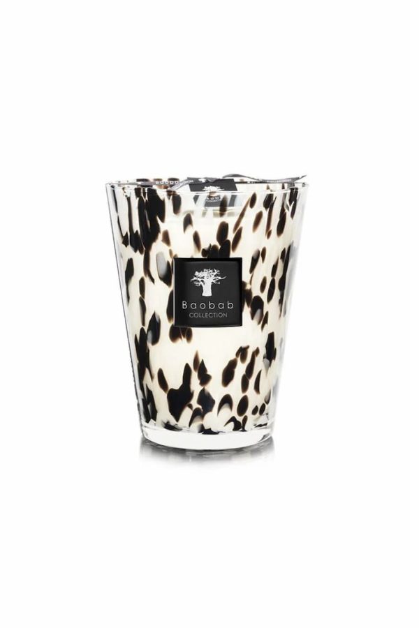 Baobab Collection Scented Candle Pearls Black 24cm